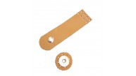 Çanta Aksesuar 11x3 cm Açık Taba Gerçek Deri Düz Çanta Kapağı Light Gold Metalli