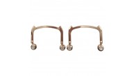 Çanta Aksesuar 11x9 cm Light Gold Renk İncili Metal Çanta Tutma Sapı