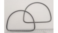 Çanta Aksesuar 12.5 cm D Model Füme Renk Metal Çanta Tutma Sapı