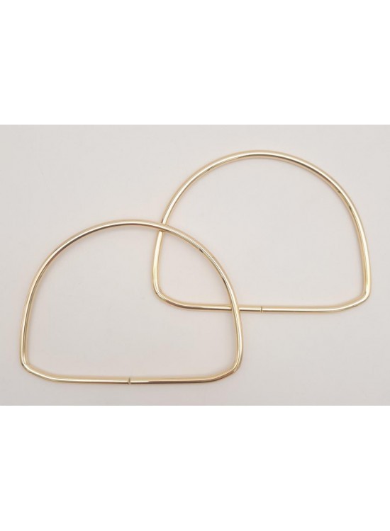 Çanta Aksesuar 12.5 cm D Model Light Gold Renk Metal Çanta Tutma Sapı
