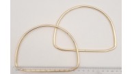 Çanta Aksesuar 12.5 cm D Model Light Gold Renk Metal Çanta Tutma Sapı