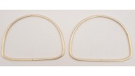 Çanta Aksesuar 12.5 cm D Model Light Gold Renk Metal Çanta Tutma Sapı