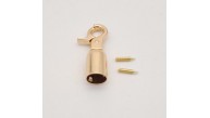 Çanta Aksesuar 12 mm Light Gold Renk Kancalı Kovan 1 Adet