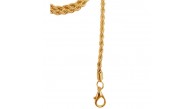 Çanta Aksesuar 120 cm Burgulu Light Gold Renk Kancalı Çanta Zinciri