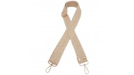 Çanta Aksesuar 120x3 cm Jüt Kolon Çanta Sapı Gold Simli Light Gold Metalli