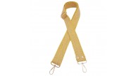 Çanta Aksesuar 120x3 cm Jüt Kolon Çanta Sapı Sarı Renk Light Gold Metalli