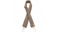 Çanta Aksesuar 120x3 cm Jüt Kolon Çanta Sapı Siyah Renk Light Gold Metalli