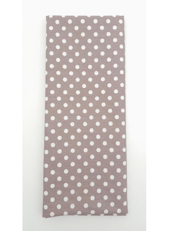 Çanta Aksesuar 120x50 cm Koyu Gül Kurusu Renk Küçük Puantiyeli Pamuklu Astarlık Kumaş No:24