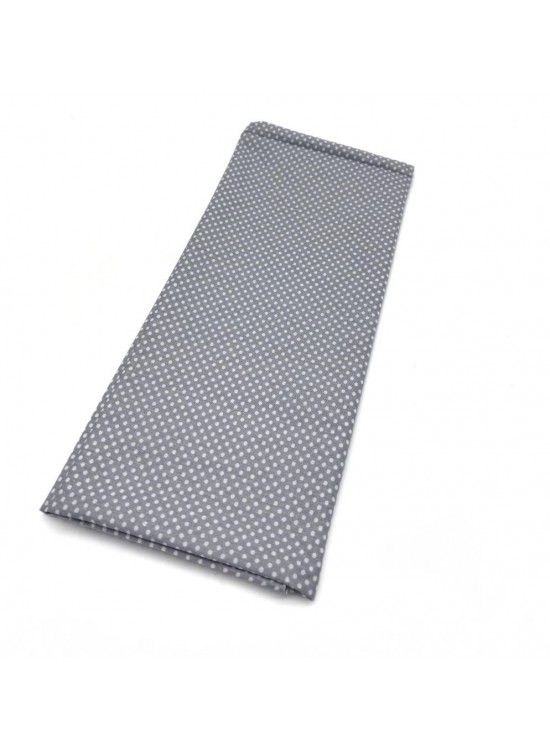 Çanta Aksesuar 120x50 cm Pamuklu Astarlık Kumaş Gri Minik Puantiye