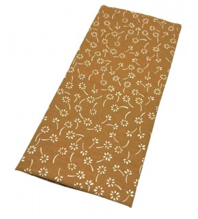 Çanta Aksesuar 120x50 cm Pamuklu Astarlık Kumaş Hardal Sarı Çıtır Çiçek Desen
