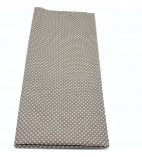 Çanta Aksesuar 120x50 cm Pamuklu Astarlık Kumaş Sütlü Kahve Minik Puantiyeli