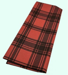 Çanta Aksesuar 120x50 cm Pamuklu Astarlık Kumaş Taba Ekose Desen