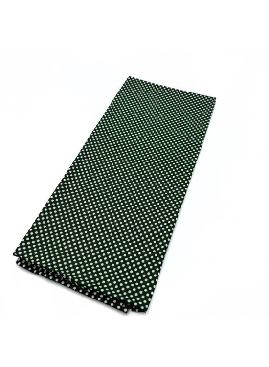 Çanta Aksesuar 120x50 cm Pamuklu Astarlık Kumaş Yeşil Minik Puantiye