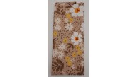 Çanta Aksesuar 120X50 Cm Sütlü Kahve Papatya Desen Pamuklu Astarlık Kumaş No:18