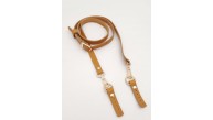Çanta Aksesuar 130x1.5 cm Açık Taba Gerçek Deri Light Gold Tokalı Çanta Sapı