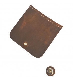 Çanta Aksesuar 14x14 cm Crazy Oil Hardal Sarı Renk Gerçek Deri Çanta Kapağı Light Gold Metalli
