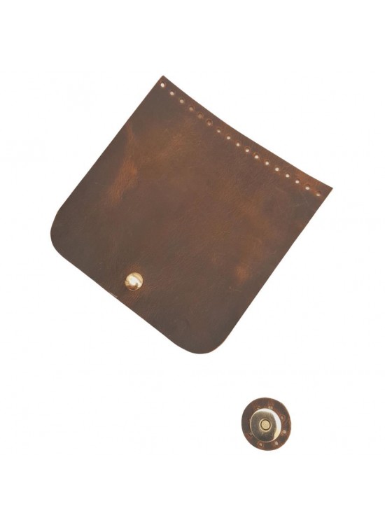 Çanta Aksesuar 14x14 cm Crazy Oil Hardal Sarı Renk Gerçek Deri Çanta Kapağı Light Gold Metalli