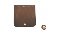 Çanta Aksesuar 14x14 cm Crazy Oil Hardal Sarı Renk Gerçek Deri Çanta Kapağı Light Gold Metalli