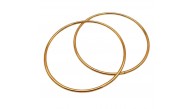 Çanta Aksesuar 15 Cm Yuvarlak Metal Çanta Sapı Light Gold