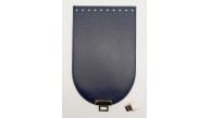 Çanta Aksesuar 15x24 cm Suni Deri Lacivert Renk Kapak Light Gold Metalli