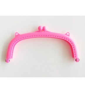 Çanta Aksesuar 16 Cm Plastik Cüzdan Klipsi Pembe