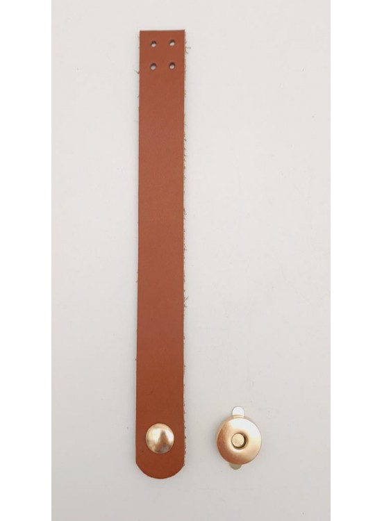 Çanta Aksesuar 18x2 cm Taba Gerçek Deri Düz Çanta Kapağı Light Gold Metalli