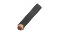 Çanta Aksesuar 18x4 cm Tek Kat Suni Deri Siyah Renk Kapak No:2 Light Gold Metal