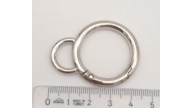 Çanta Aksesuar 2.5 Cm Gümüş Kulaklı Yaylı Halka 1 Adet