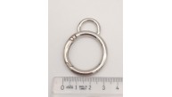 Çanta Aksesuar 2.5 Cm Gümüş Kulaklı Yaylı Halka 1 Adet