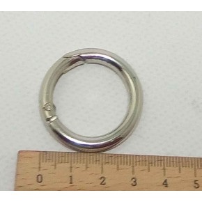 Çanta Aksesuar 2.5 Cm Gümüş Yaylı Halka