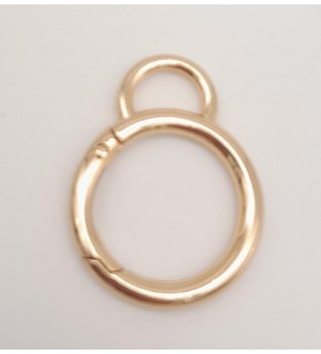 Çanta Aksesuar 2.5 Cm Light Gold Kulaklı Yaylı Halka 1 Adet