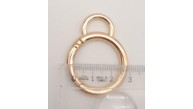 Çanta Aksesuar 2.5 Cm Light Gold Kulaklı Yaylı Halka 1 Adet