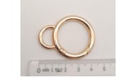Çanta Aksesuar 2.5 Cm Light Gold Kulaklı Yaylı Halka 1 Adet