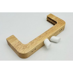 Çanta Aksesuar 20 Cm Beyaz Renk Silindir Başlıklı Ahşap Burs