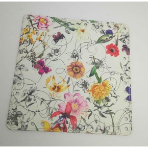 Çanta Aksesuar 20 Cm  Çiçek Desenli Kare Plaka, Taban