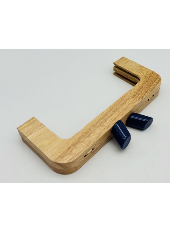 Çanta Aksesuar 20 Cm Lacivert Renk Silindir Başlıklı Ahşap Burs