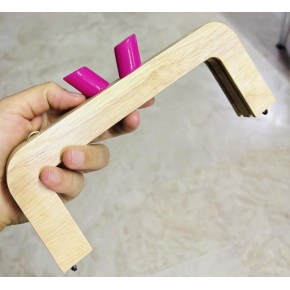 Çanta Aksesuar 20 Cm  Pembe Renk Silindir Başlıklı Ahşap Burs