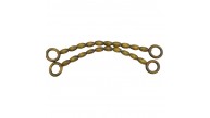 Çanta Aksesuar 20 mm Oval Ahşap Boncuklu 40 cm Zeytin Yeşili Renk Çanta Sapı