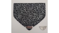 Çanta Aksesuar 22.5x18 cm Suni Deri Desenli Siyah Renk Kapak Gümüş Metalli