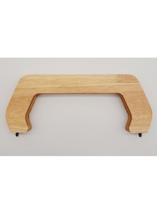 Çanta Aksesuar 22 cm Ahşap Çanta Bursu Ham Doğal Renk