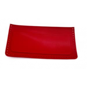 Çanta Aksesuar 22x11 cm Kırmızı Renk Suni Deri Cep