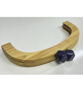 Çanta Aksesuar 25 Cm Açık Renk  Oval Ahşap Burs Lacivert Renk Toplu