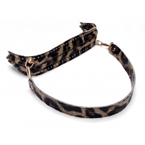 Çanta Aksesuar 25 cm Suni Derili  Leopar Renk Gizli Çanta Bursu Deri Kulplu
