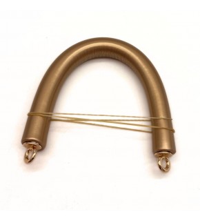 Çanta Aksesuar 27 cm Rulo Model Suni Deri Rugan Gold Çanta Sapı Light Gold Metalli