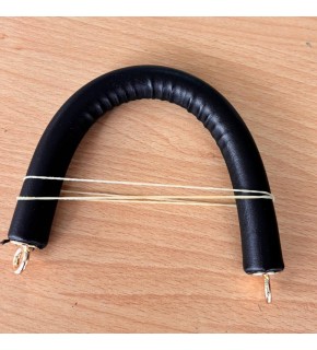 Çanta Aksesuar 27 cm Rulo Model Suni Deri Siyah Çanta Sapı Light Gold Metalli
