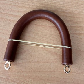 Çanta Aksesuar 27 cm Rulo Model Suni Deri Taba Çanta Sapı Light Gold Metalli