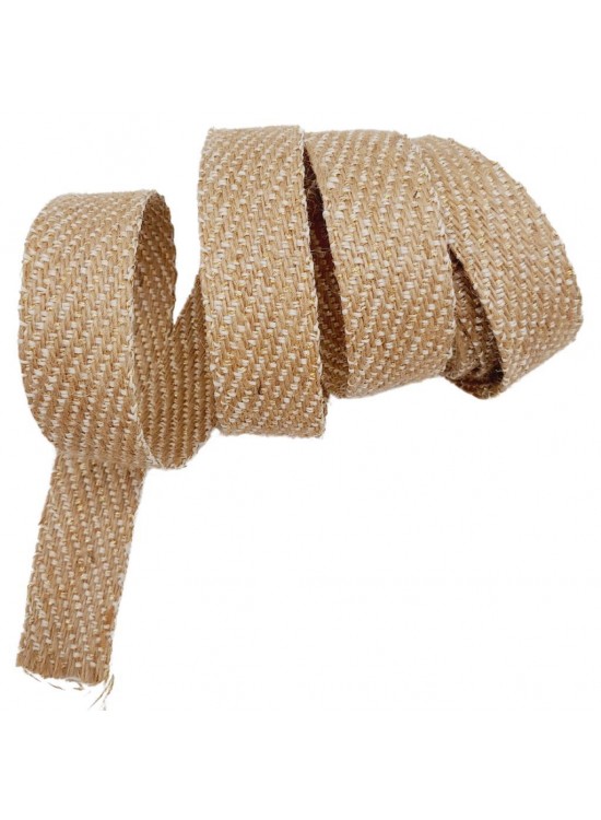 Çanta Aksesuar 3.5 cm Jüt Kolon Gold Simli 1 metre