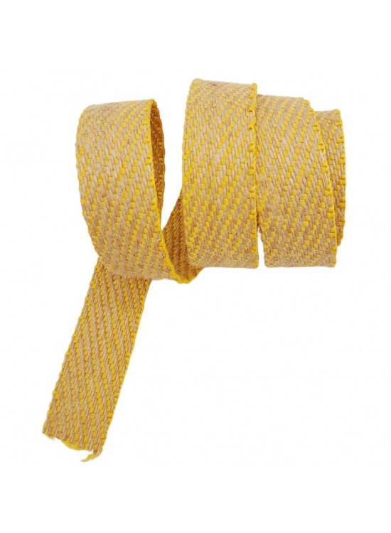 Çanta Aksesuar 3.5 cm Jüt Kolon Sarı Renk 1 metre