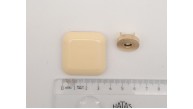 Çanta Aksesuar 3.5 cm Kare Akrilikli Krem Renk Light Gold Mıknatıslı Kilit
