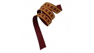 Çanta Aksesuar 3 cm Polyester Kolon Bordo Gold Simli 1 Metre
